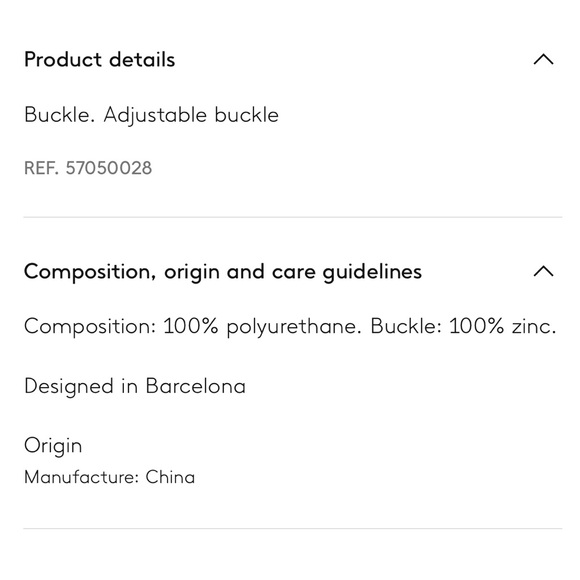 MNG Mango Buckle Skinny Belt NWOT - Picture 9 of 9